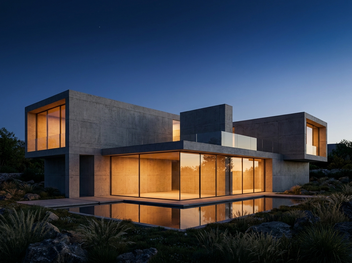Dusk House, a architectural render piece